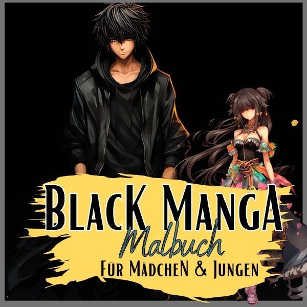 Cover: 9783757580834 | Black Manga Malbuch. | Lucy´s Manga Malbücher | Taschenbuch | 64 S.