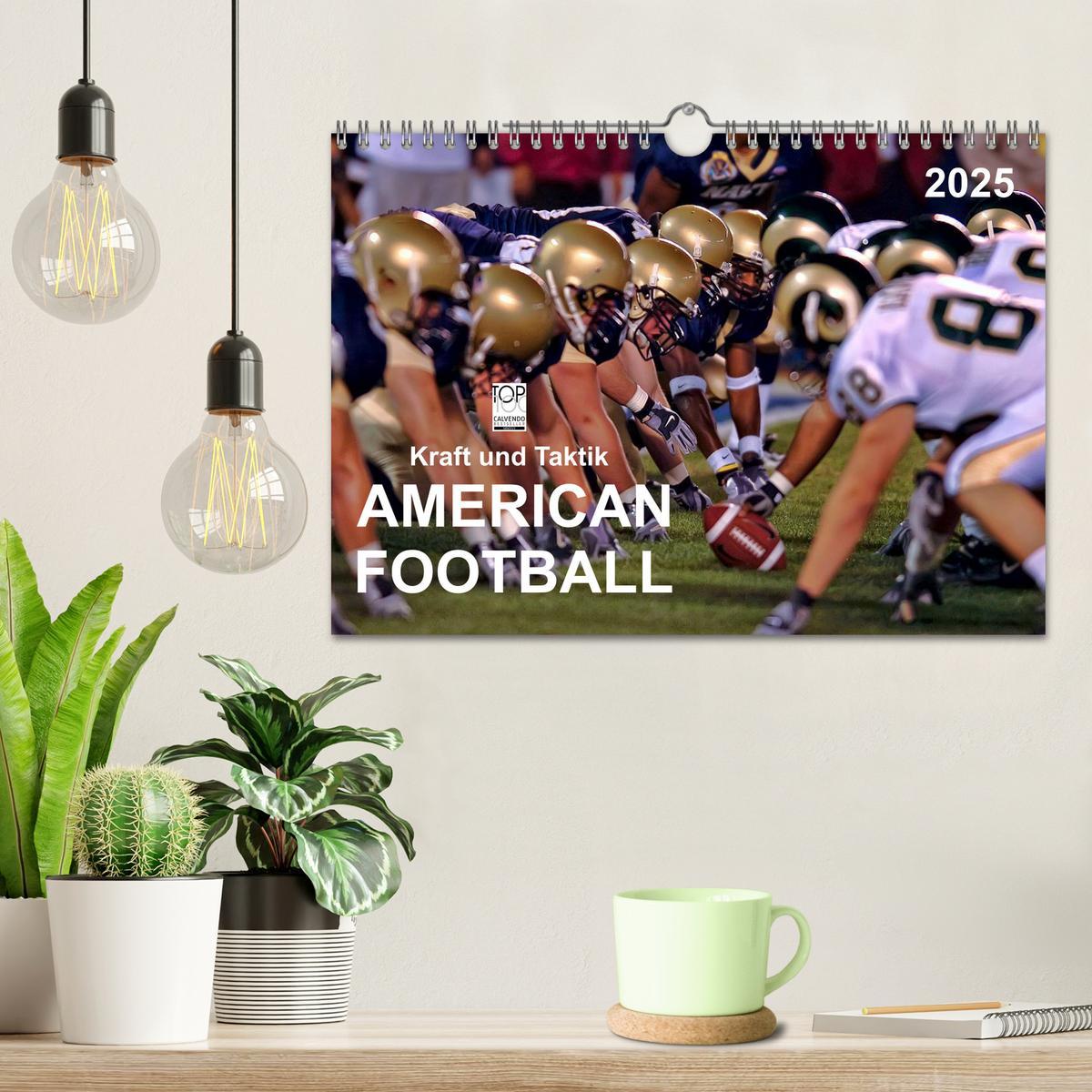 Bild: 9783435597024 | Kraft und Taktik - American Football (Wandkalender 2025 DIN A4...