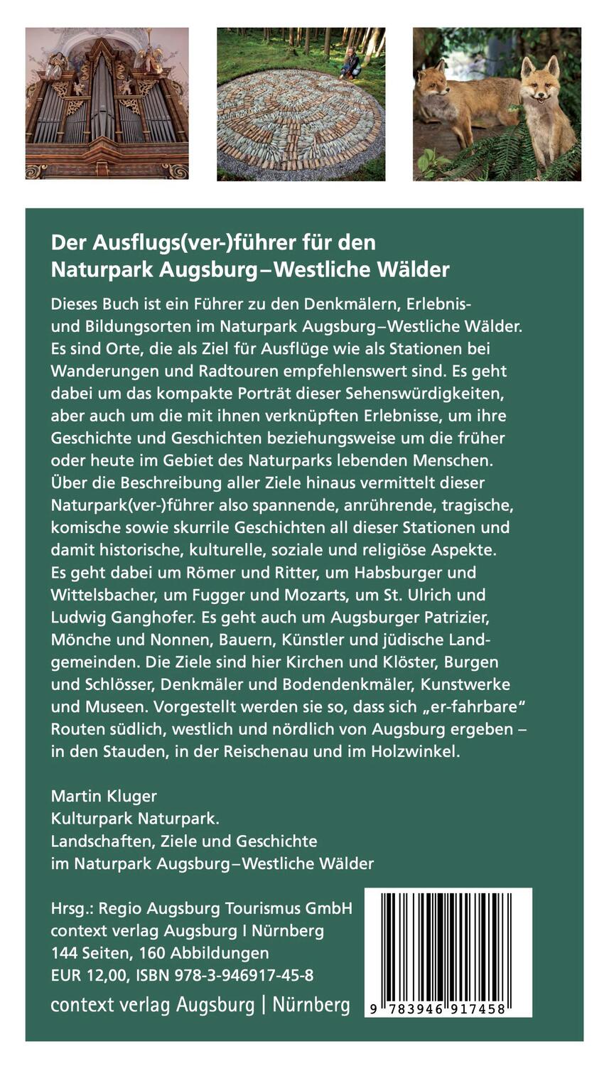 Rückseite: 9783946917458 | Kulturpark Naturpark | Martin Kluger | Taschenbuch | 144 S. | Deutsch