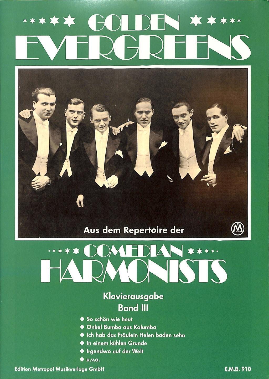 Bild: 9795016391068 | Comedian Harmonists | Golden Evergreens für Gesang und Klavier | Buch