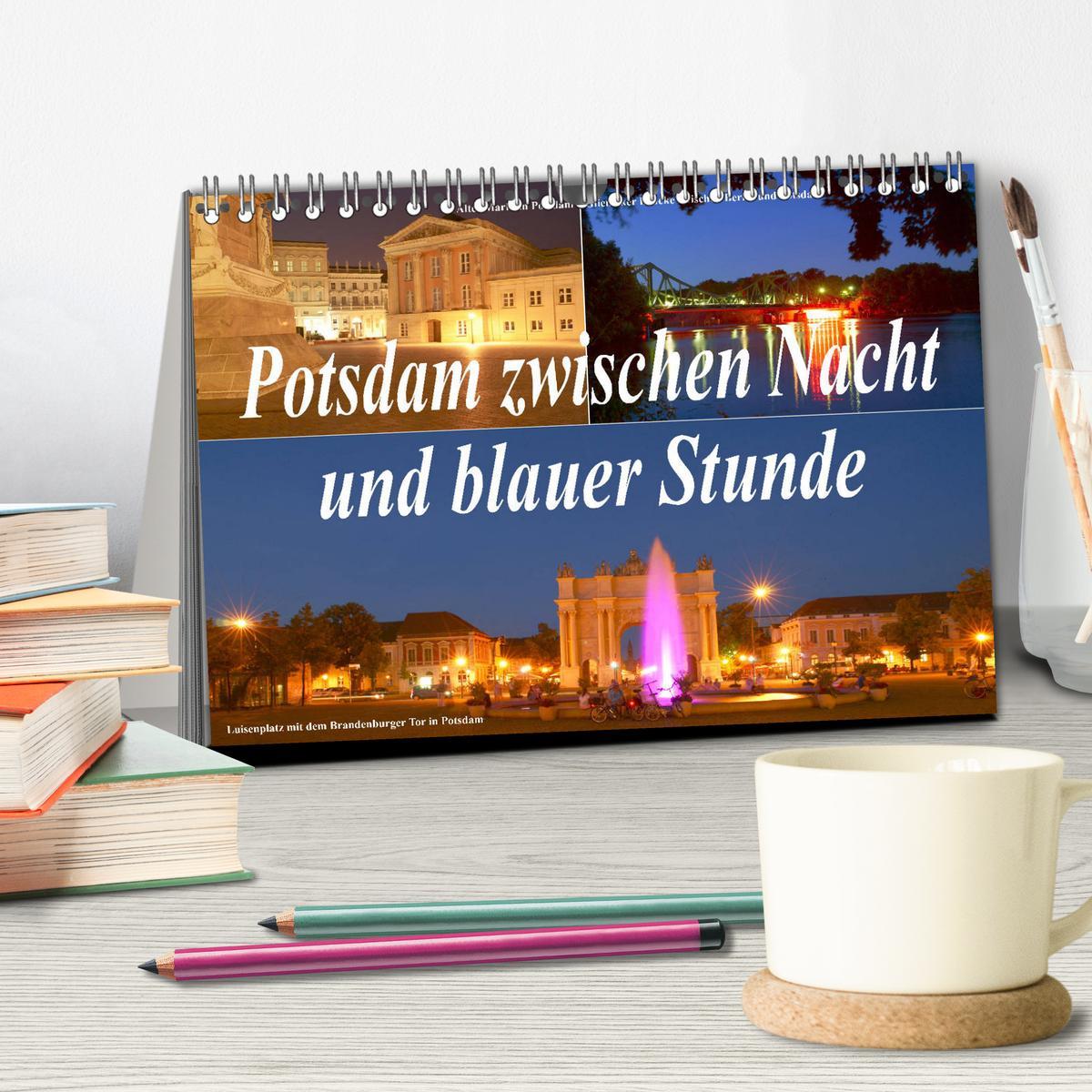 Bild: 9783435197033 | Potsdam zwischen Nacht und blauer Stunde (Tischkalender 2025 DIN A5...