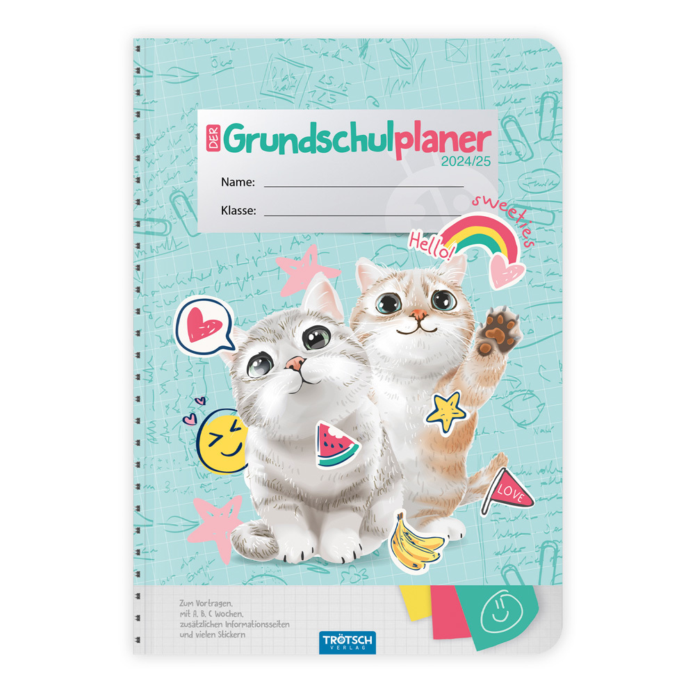 Cover: 9783988023179 | Trötsch Grundschulplaner So Sweet 24/25 | Trötsch Verlag GmbH &amp; Co.KG