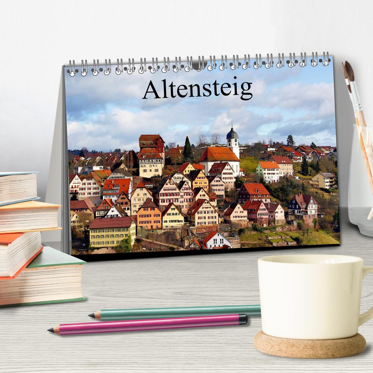 Bild: 9783435731374 | Altensteig (Tischkalender 2025 DIN A5 quer), CALVENDO Monatskalender