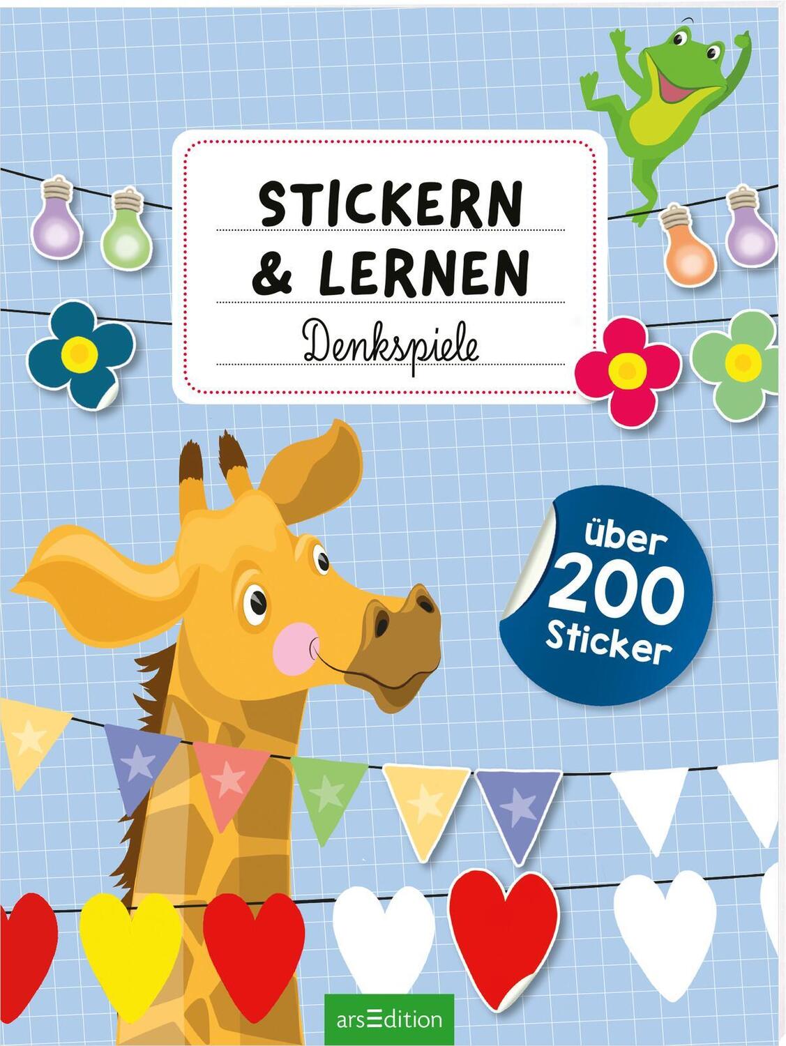 Cover: 9783845855127 | Stickern und Lernen - Denkspiele | Über 200 Sticker | Taschenbuch