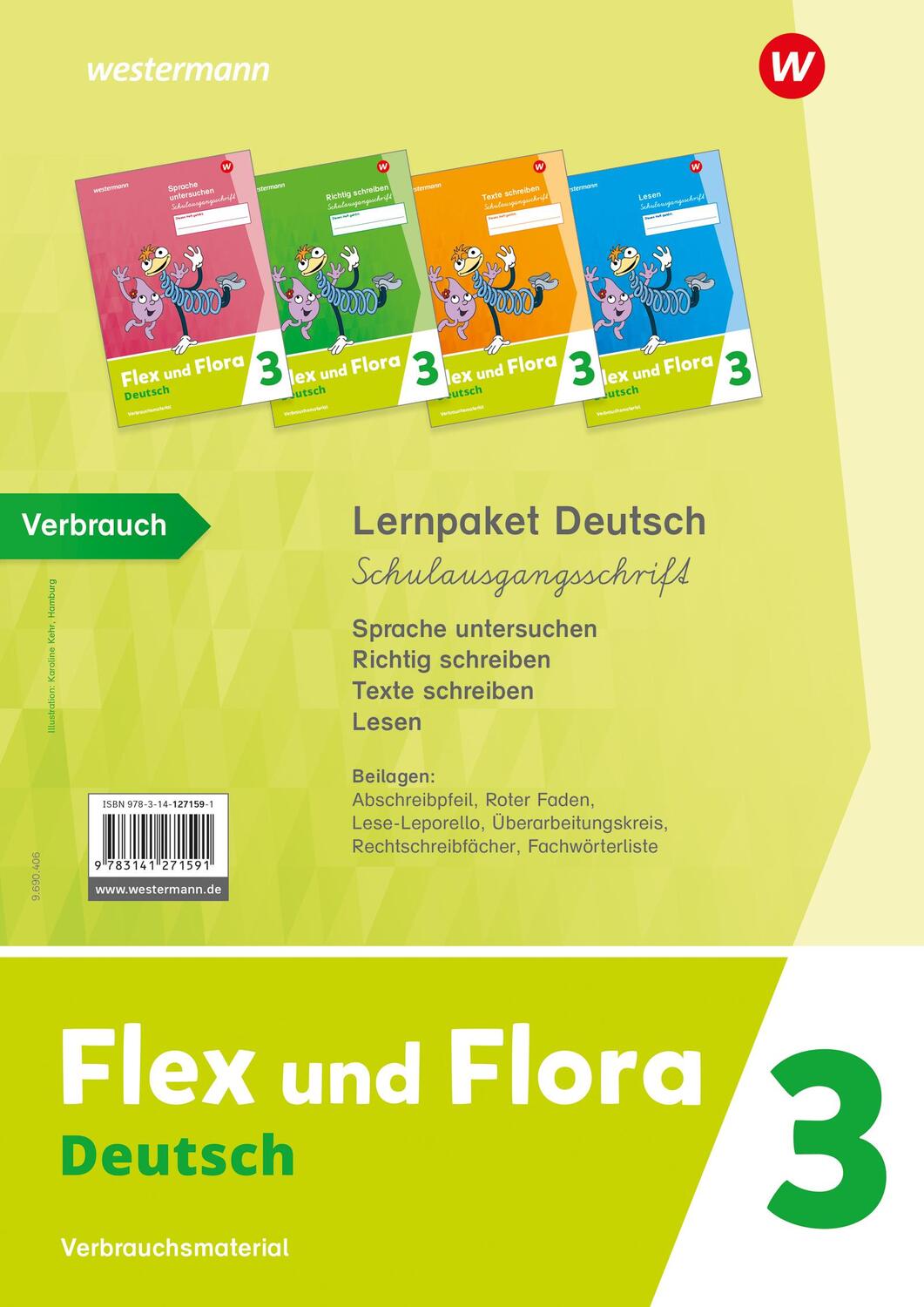 Cover: 9783141271591 | Flex und Flora. Lernpaket Deutsch 3 (Schulausgangsschrift)...