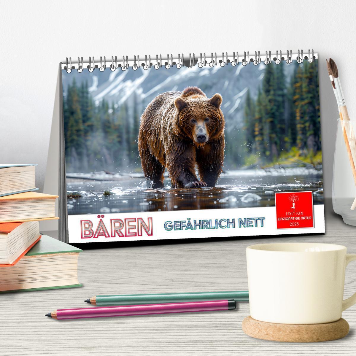 Bild: 9783457170465 | Bären - gefährlich nett (Tischkalender 2025 DIN A5 quer), CALVENDO...