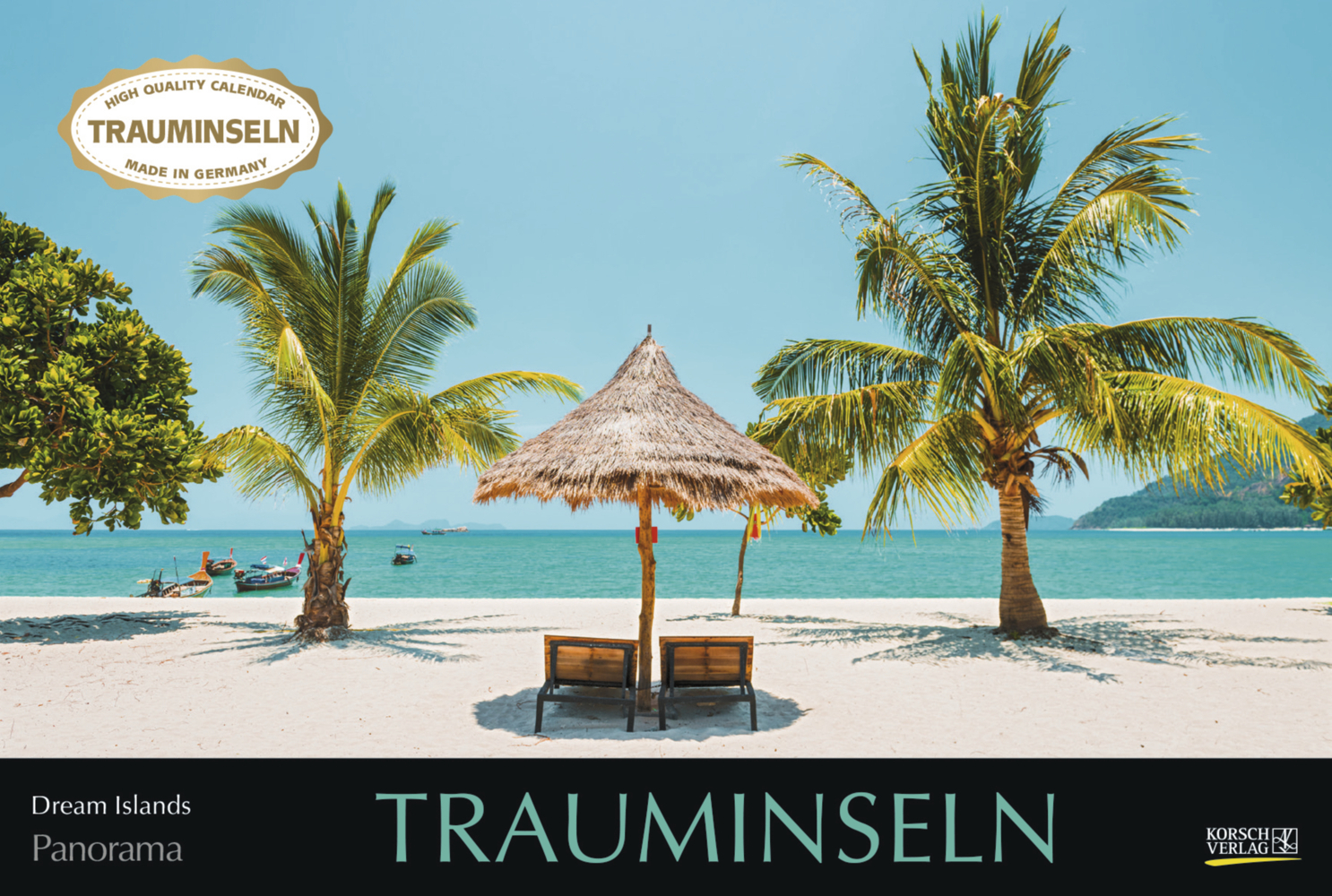 Cover: 9783731868774 | Trauminseln 2024 | Korsch Verlag | Kalender | Spiralbindung | 14 S.