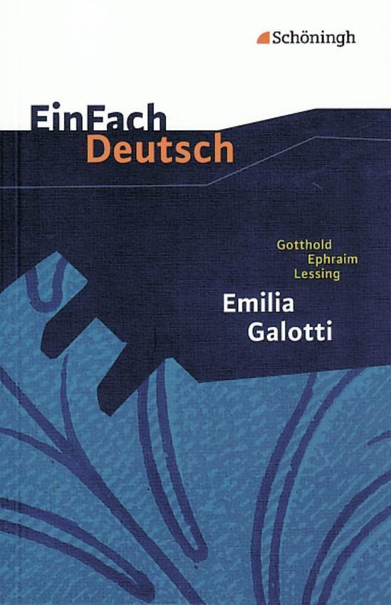 Cover: 9783140222808 | Emilia Galotti: Ein Trauerspiel in fünf Aufzügen. EinFach Deutsch...