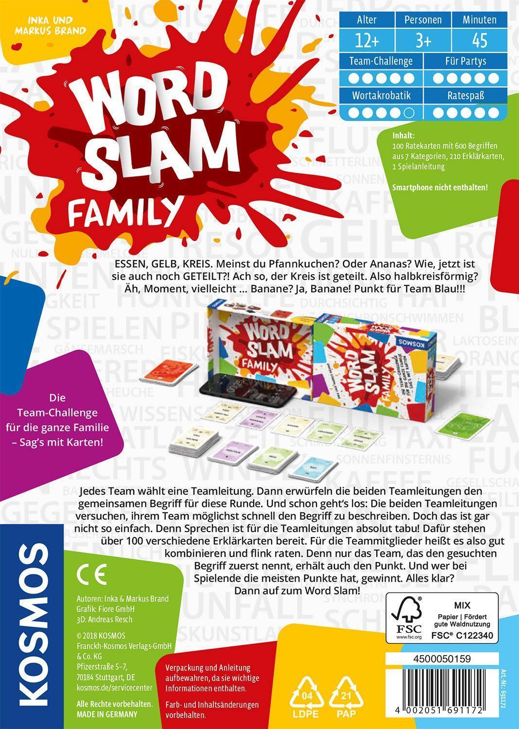 Bild: 4002051691172 | Word Slam Family | Inka Brand (u. a.) | Spiel | Deutsch | 2018