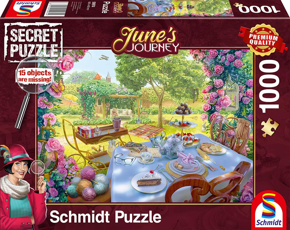 Cover: 4001504599744 | Tee im Garten | Puzzle June´s Journey 1.000 Teile | Spiel | 59974