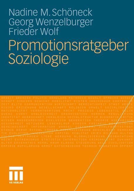 Cover: 9783531179544 | Promotionsratgeber Soziologie | Nadine M. Schöneck (u. a.) | Buch