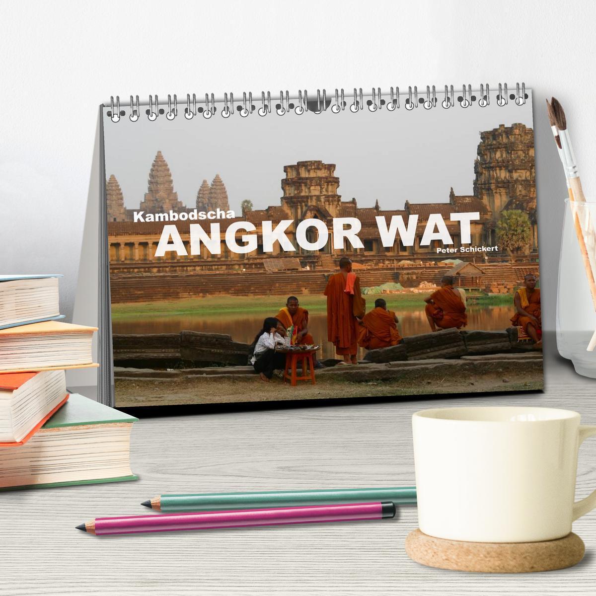 Bild: 9783435616701 | Kambodscha - Angkor Wat (Tischkalender 2025 DIN A5 quer), CALVENDO...