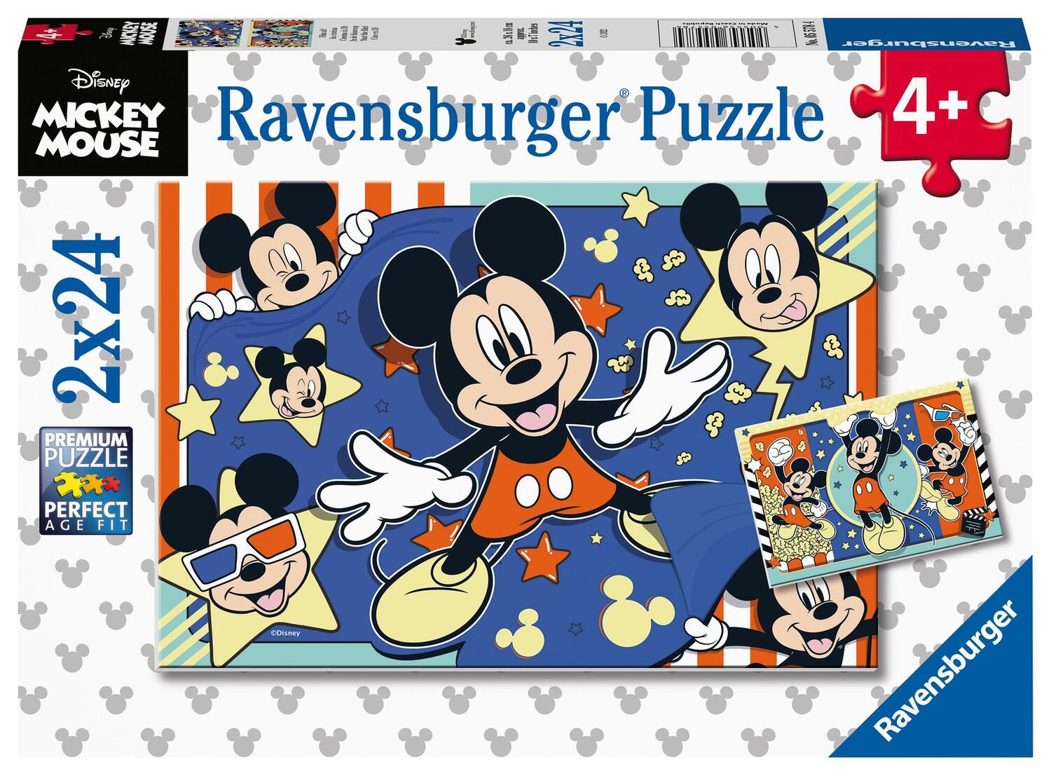Cover: 4005556055784 | Ravensburger Kinderpuzzle 05578 - Film ab! - 2x24 Teile Disney...