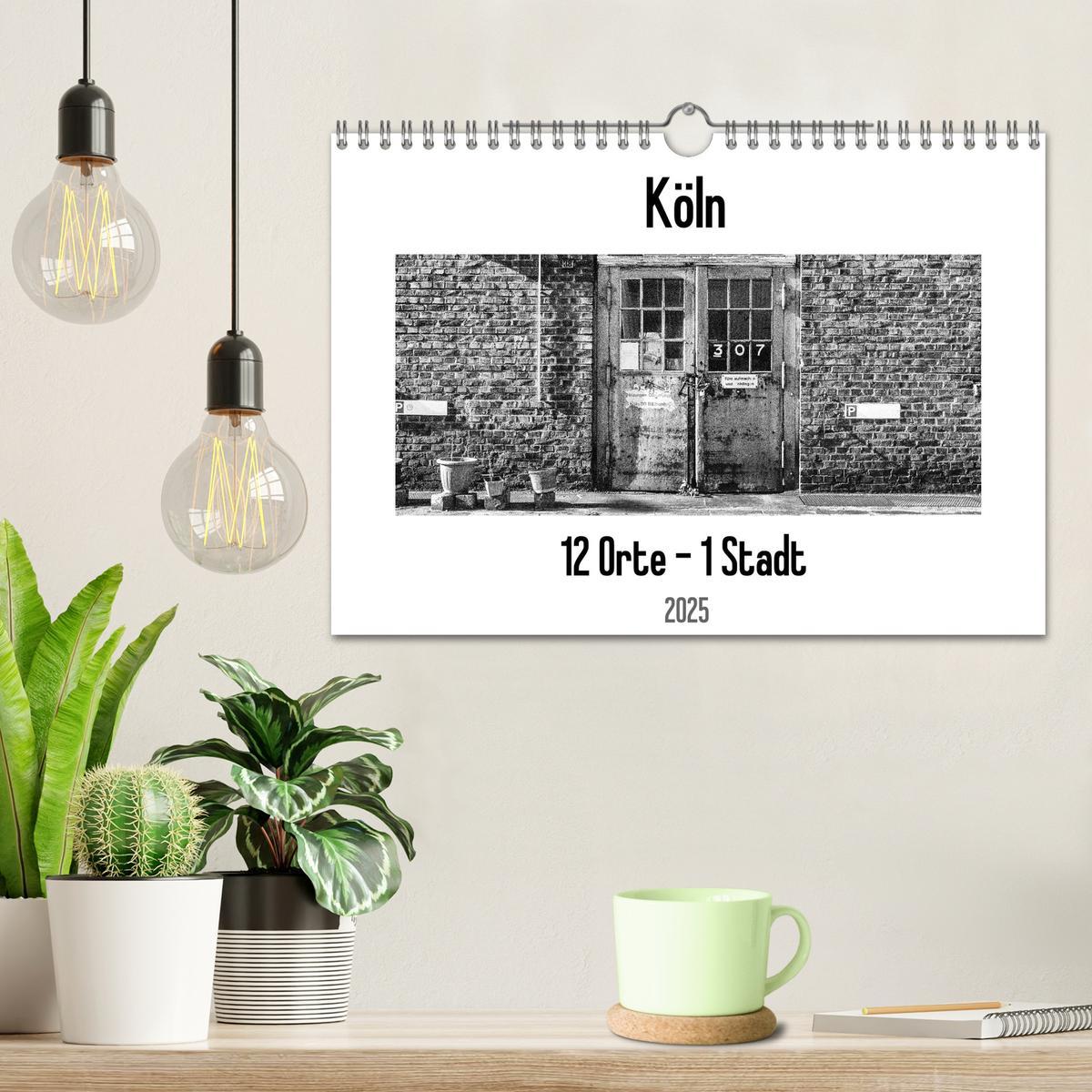 Bild: 9783435369638 | Köln. 12 Orte - 1 Stadt (Wandkalender 2025 DIN A4 quer), CALVENDO...