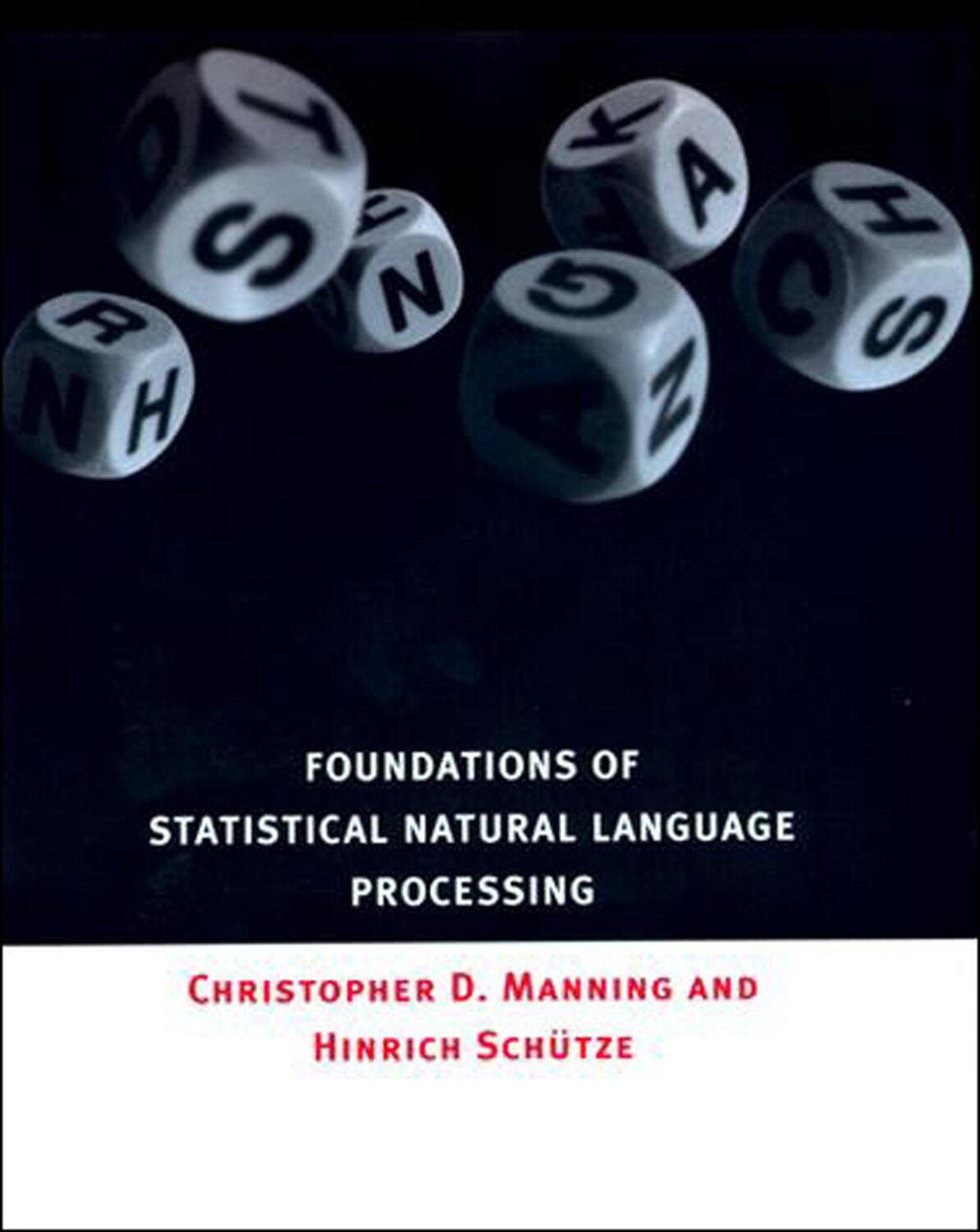 Cover: 9780262133609 | Foundations of Statistical Natural Language Processing | Buch | 1999