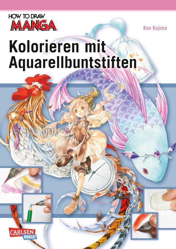 Cover: 9783551739858 | How To Draw Manga: Kolorieren mit Aquarellbuntstiften | Hiro Yamada