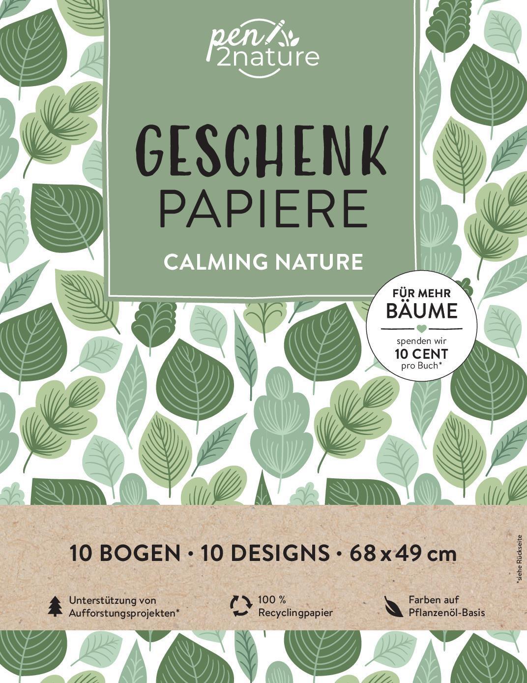 Cover: 9783987640964 | Geschenkpapier-Buch Calming Nature 100% Recyclingpapier | Taschenbuch