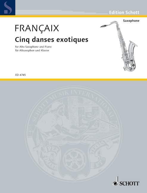 Cover: 9790001054799 | Cinq danses exotiques | Broschüre | Edition Schott | Buch | Deutsch