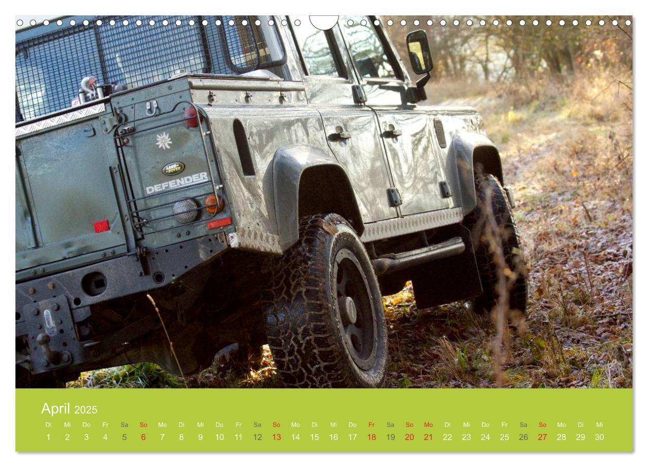 Bild: 9783435505890 | Defender für's Grobe (Wandkalender 2025 DIN A3 quer), CALVENDO...