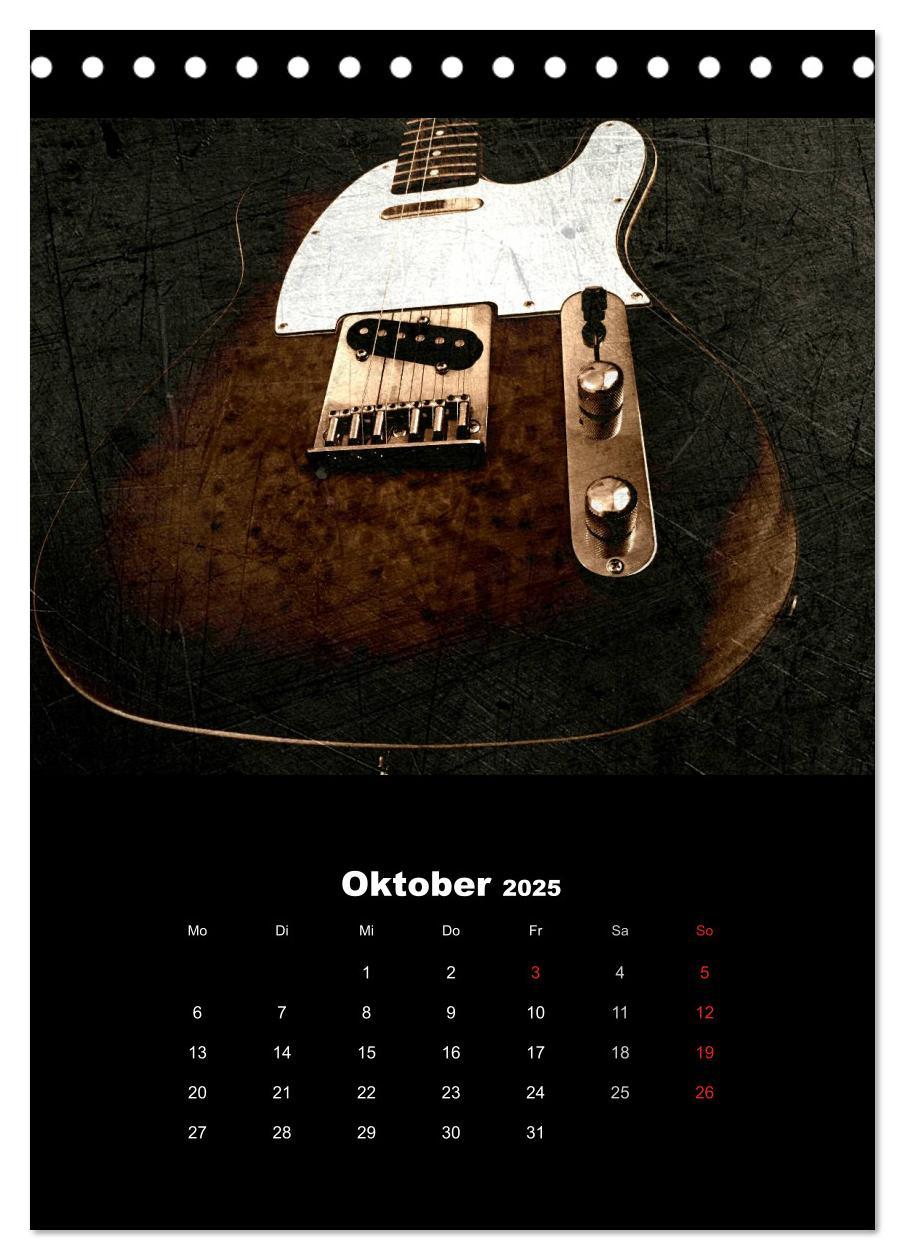 Bild: 9783457015186 | Vintage Gitarren (Tischkalender 2025 DIN A5 hoch), CALVENDO...