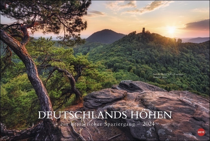 Cover: 9783756403196 | Deutschlands Höhen - Ein literarischer Spaziergang Kalender 2024....
