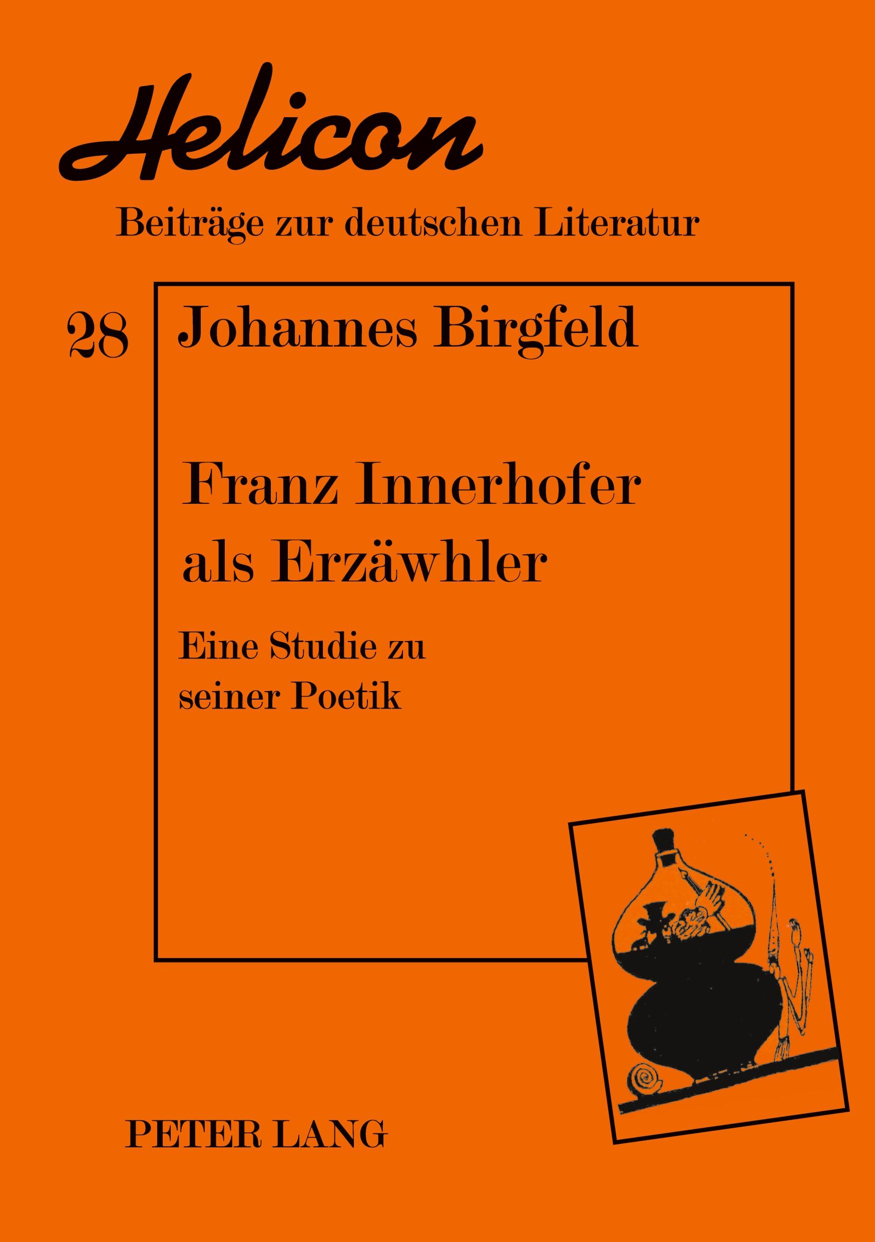 Cover: 9783631387047 | Franz Innerhofer als Erzähler | Eine Studie zu seiner Poetik | Buch