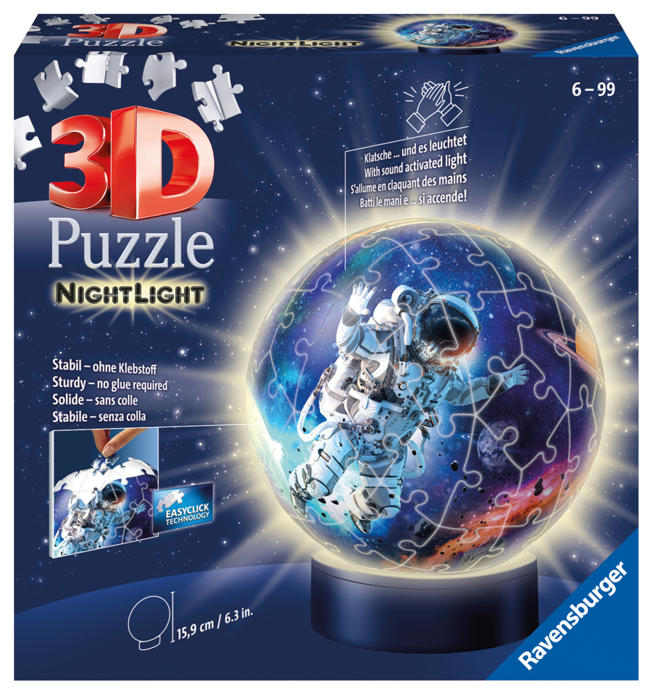Cover: 4005556112647 | Ravensburger 3D Puzzle 11264 - Nachtlicht Puzzle-Ball Astronauten...