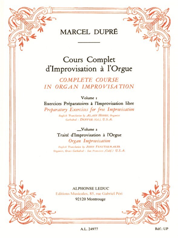 Cover: 9790046249778 | Complete Course in Organ Improvisation - Volume 2 | English | Dupré