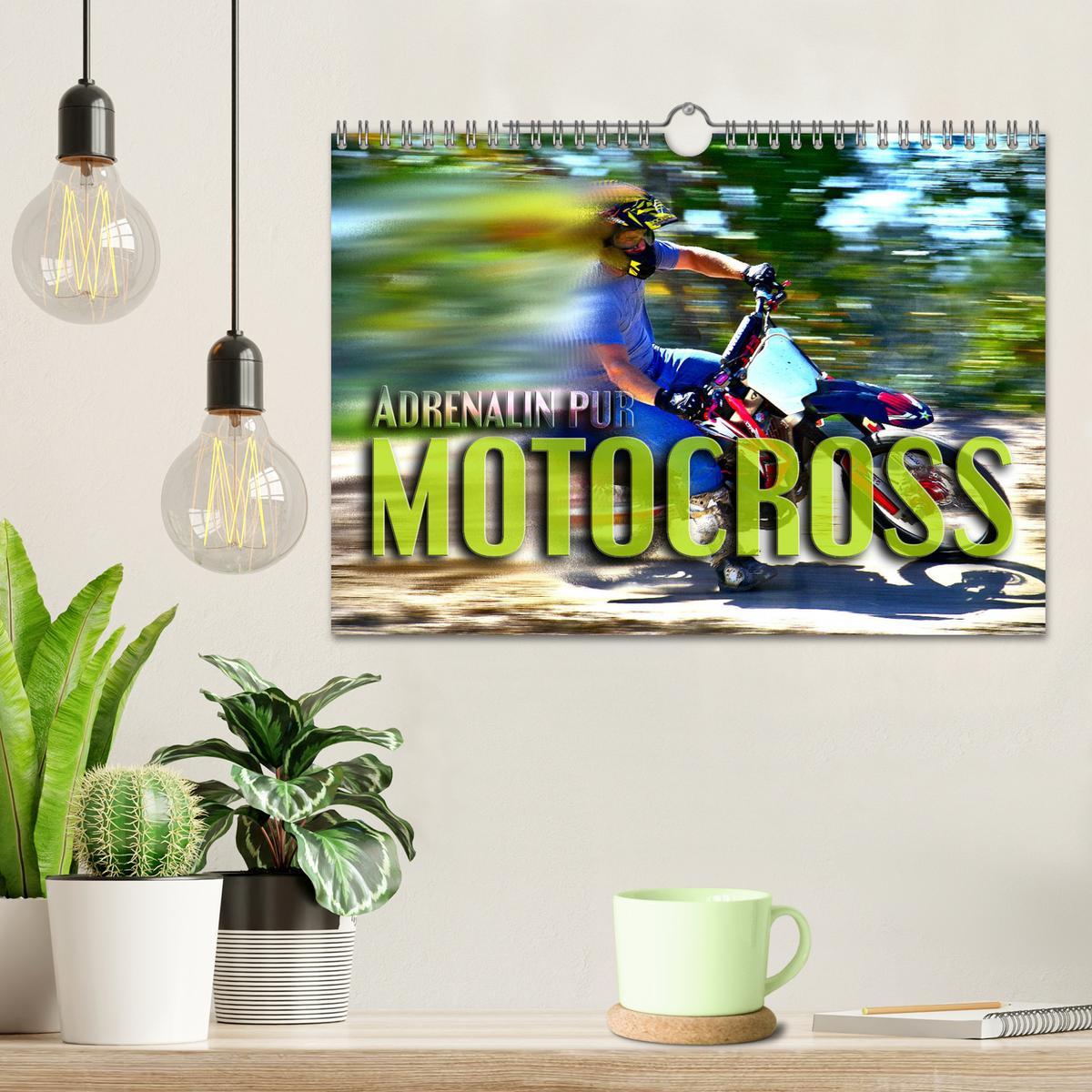 Bild: 9783435328772 | Motocross - Adrenalin pur (Wandkalender 2025 DIN A4 quer), CALVENDO...