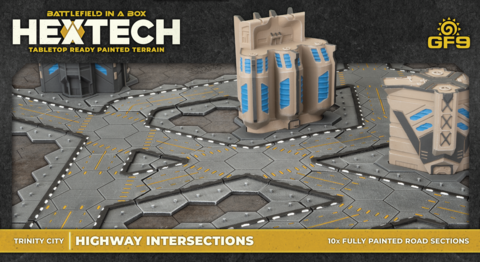 Cover: 9420020260399 | Trinity City Highway Intersections (x10) | Gale Force Nine Modelling