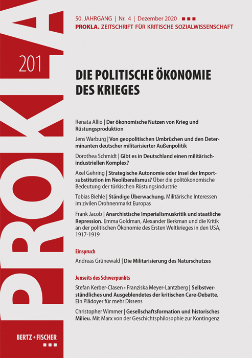 Cover: 9783865059017 | Die politische Ökonomie des Krieges | Prokla | Taschenbuch | 2020