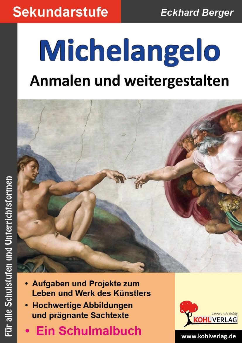 Cover: 9783988411365 | Michelangelo ... anmalen und weitergestalten | Ein Schulmalbuch | Buch