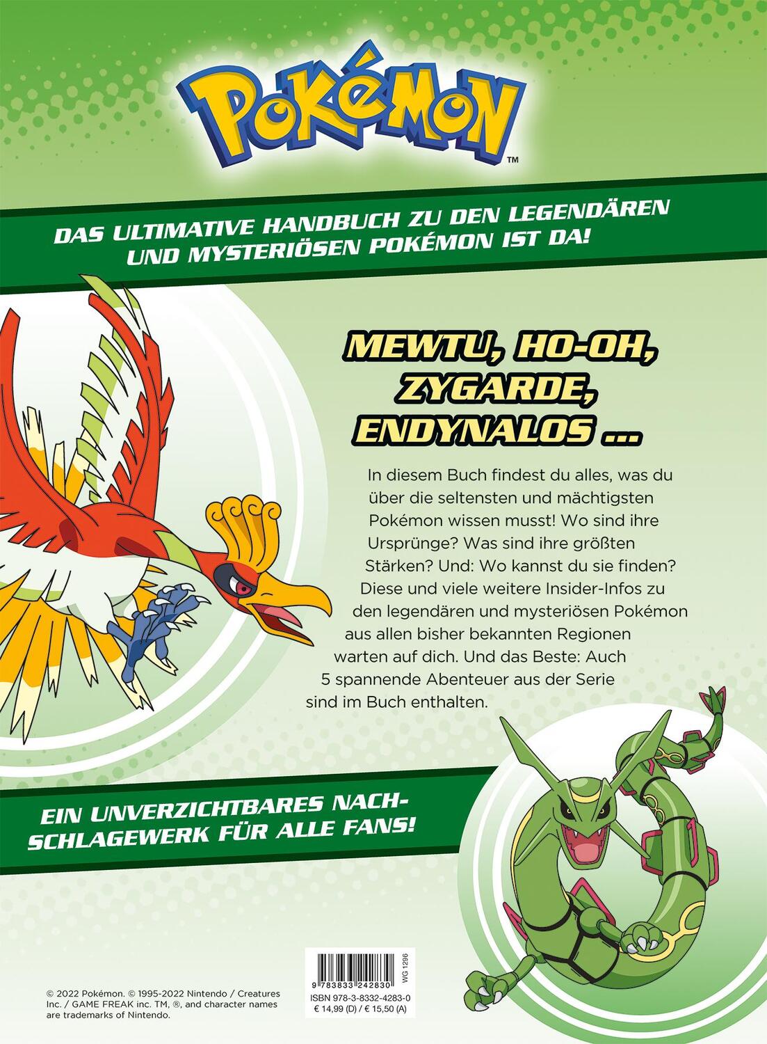 Rückseite: 9783833242830 | Pokémon - Legendär und mysteriös: Das große Buch der legendären und...