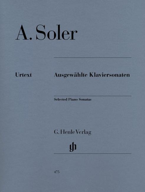 Cover: 9790201804750 | Antonio Soler - Ausgewählte Klaviersonaten | Frederick Marvin | Buch