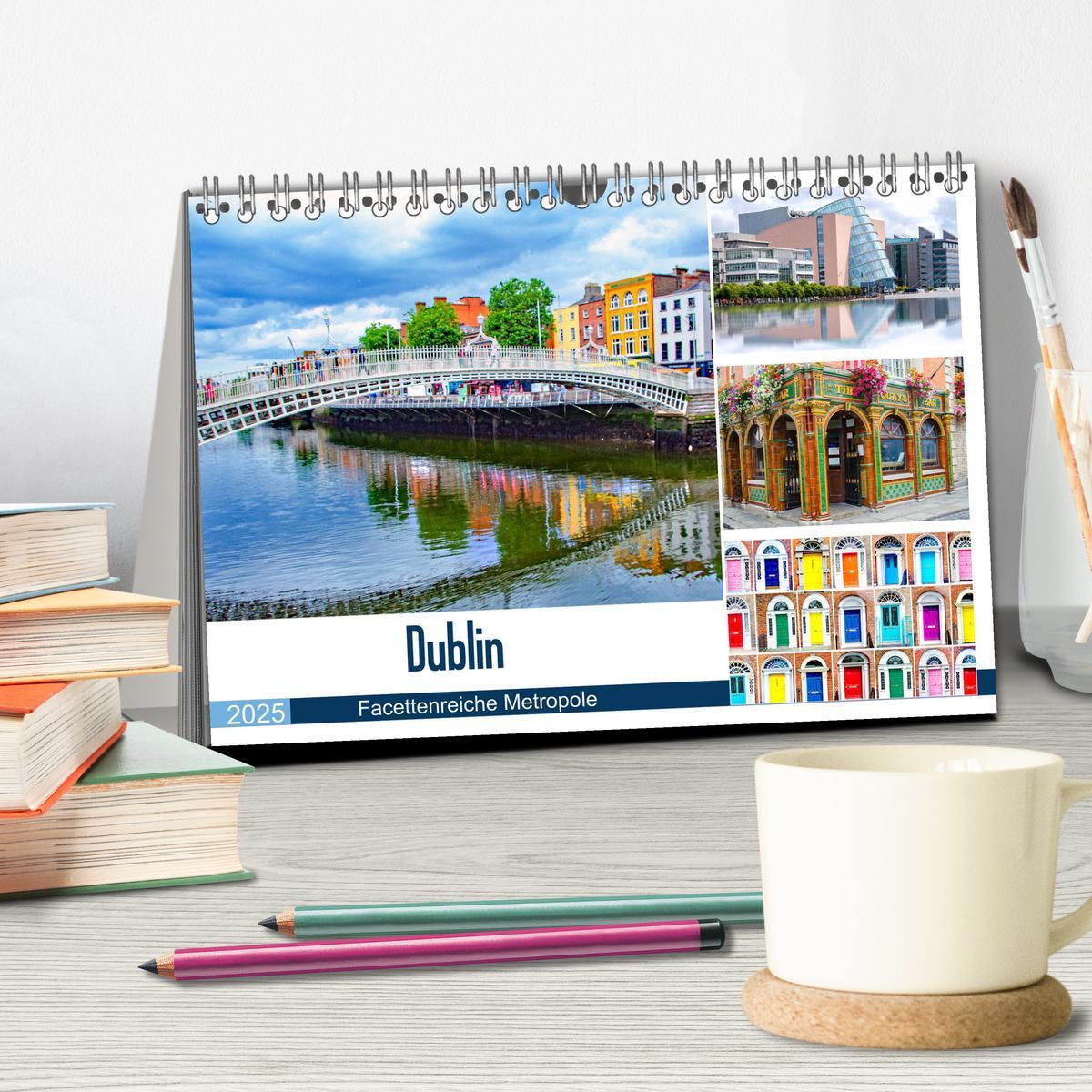 Bild: 9783435290161 | Dublin - Facettenreiche Metropole (Tischkalender 2025 DIN A5 quer),...