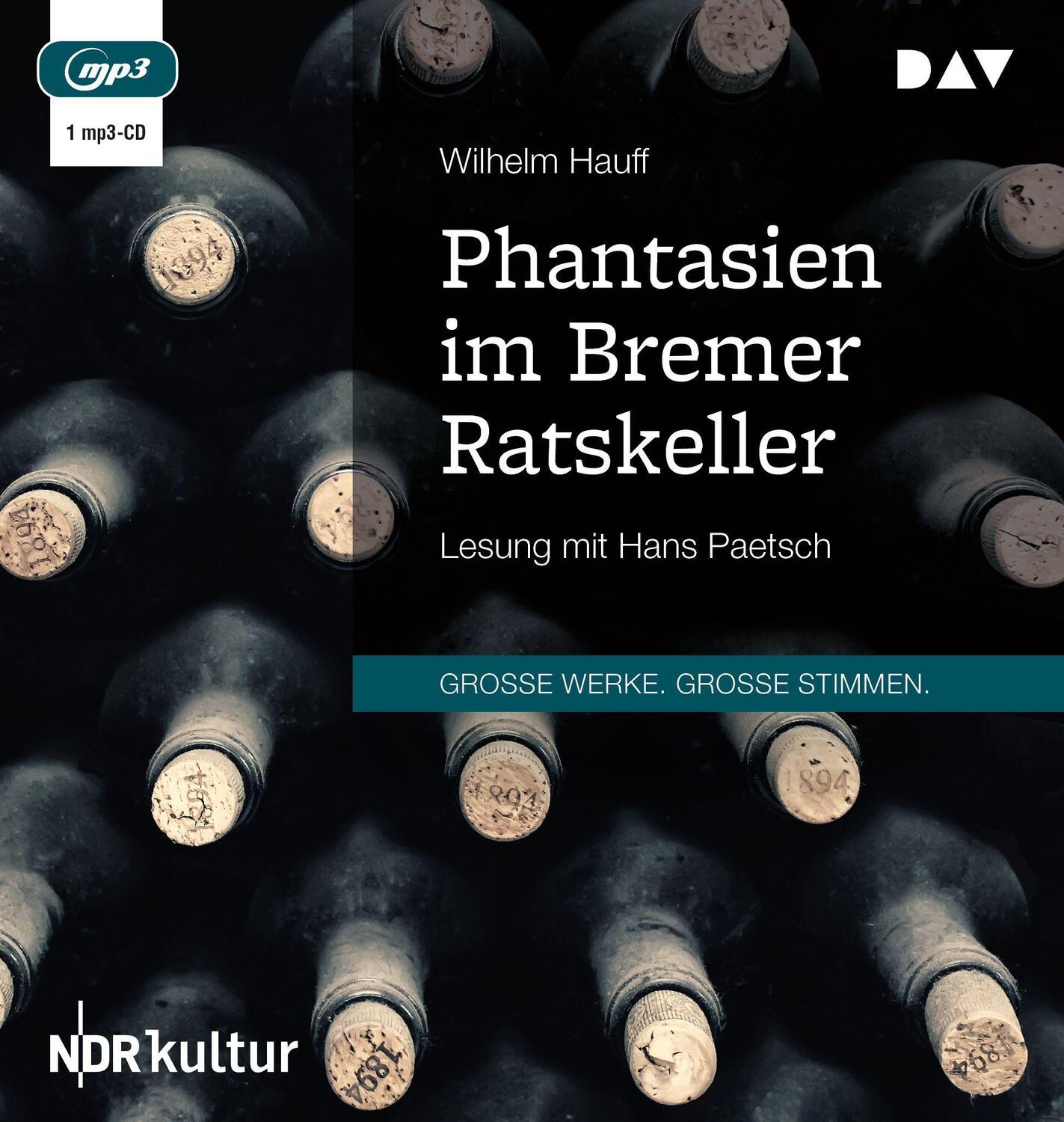 Cover: 9783742422200 | Phantasien im Bremer Ratskeller | Lesung mit Hans Paetsch | Hauff
