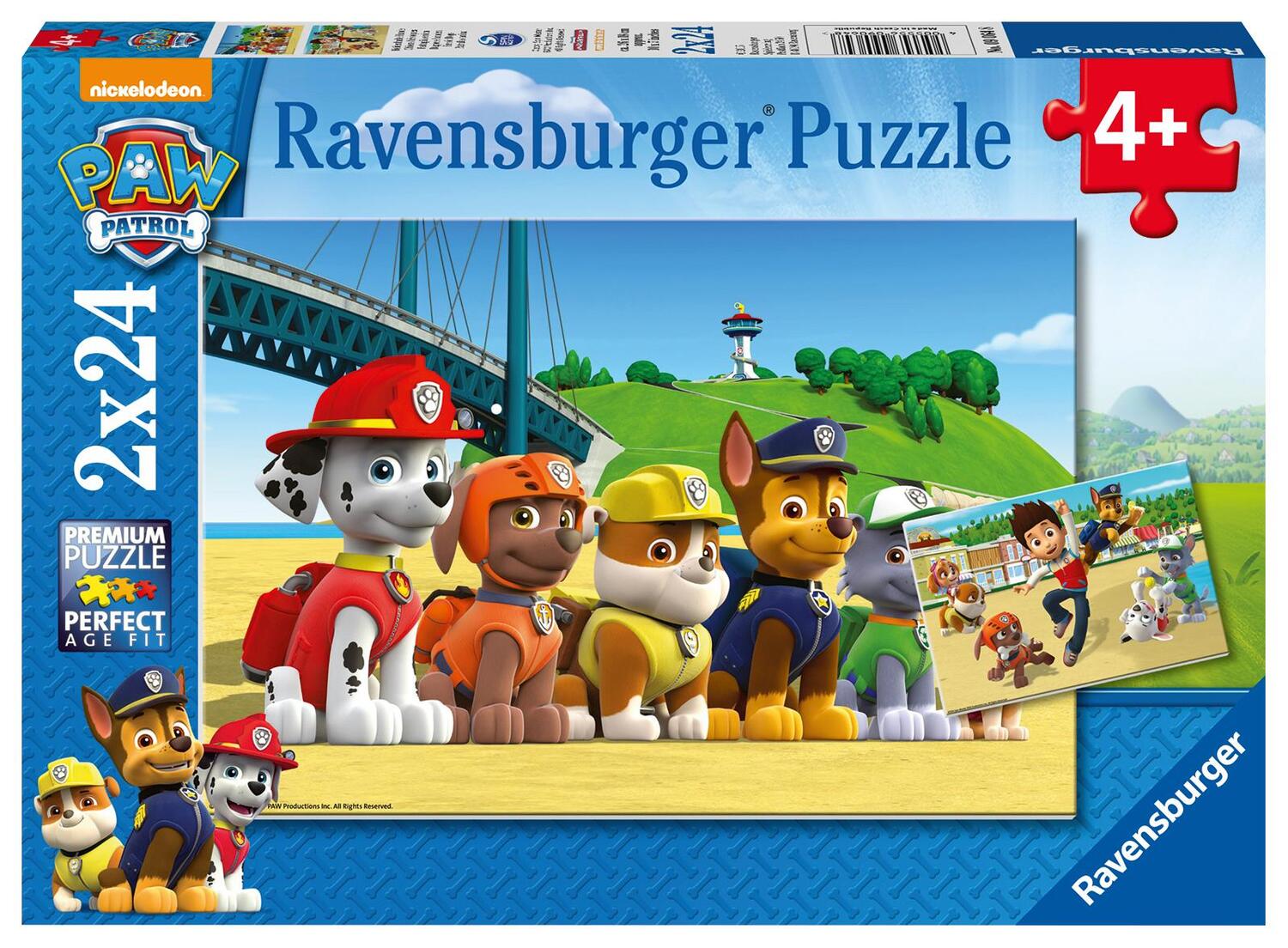 Cover: 4005556090648 | Heldenhafte Hunde. Puzzle 2 x 24 Teile | Spiel | Deutsch | 2015