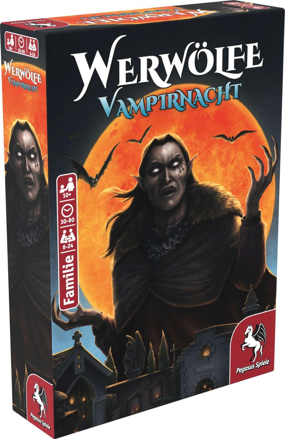 Cover: 4250231731655 | Werwölfe - Vampirnacht | Spiel | Deutsch | 2022 | Pegasus Spiele GmbH