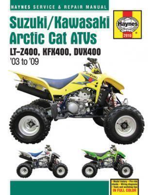 Cover: 9781563929106 | Suzuki/Kawasaki Arctic Cat ATVs (03 - 09) | LT-Z400, KFX400, DVX400