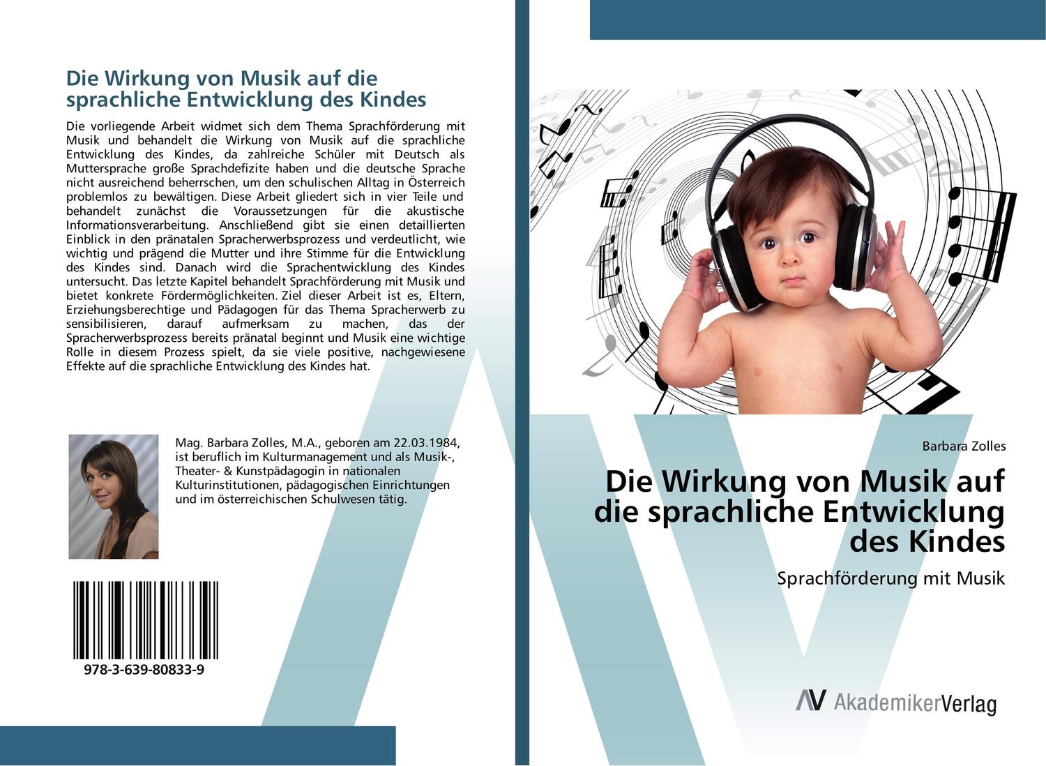 Cover: 9783639808339 | Die Wirkung von Musik auf die sprachliche Entwicklung des Kindes