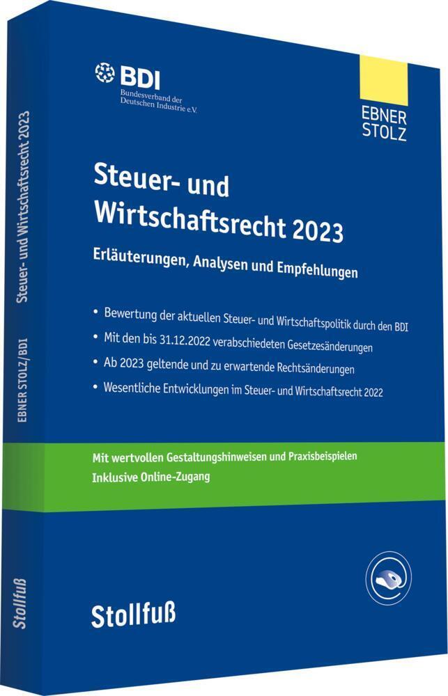 Cover: 9783083184591 | Steuer- und Wirtschaftsrecht 2023 | Unternehmen BDI (u. a.) | Buch
