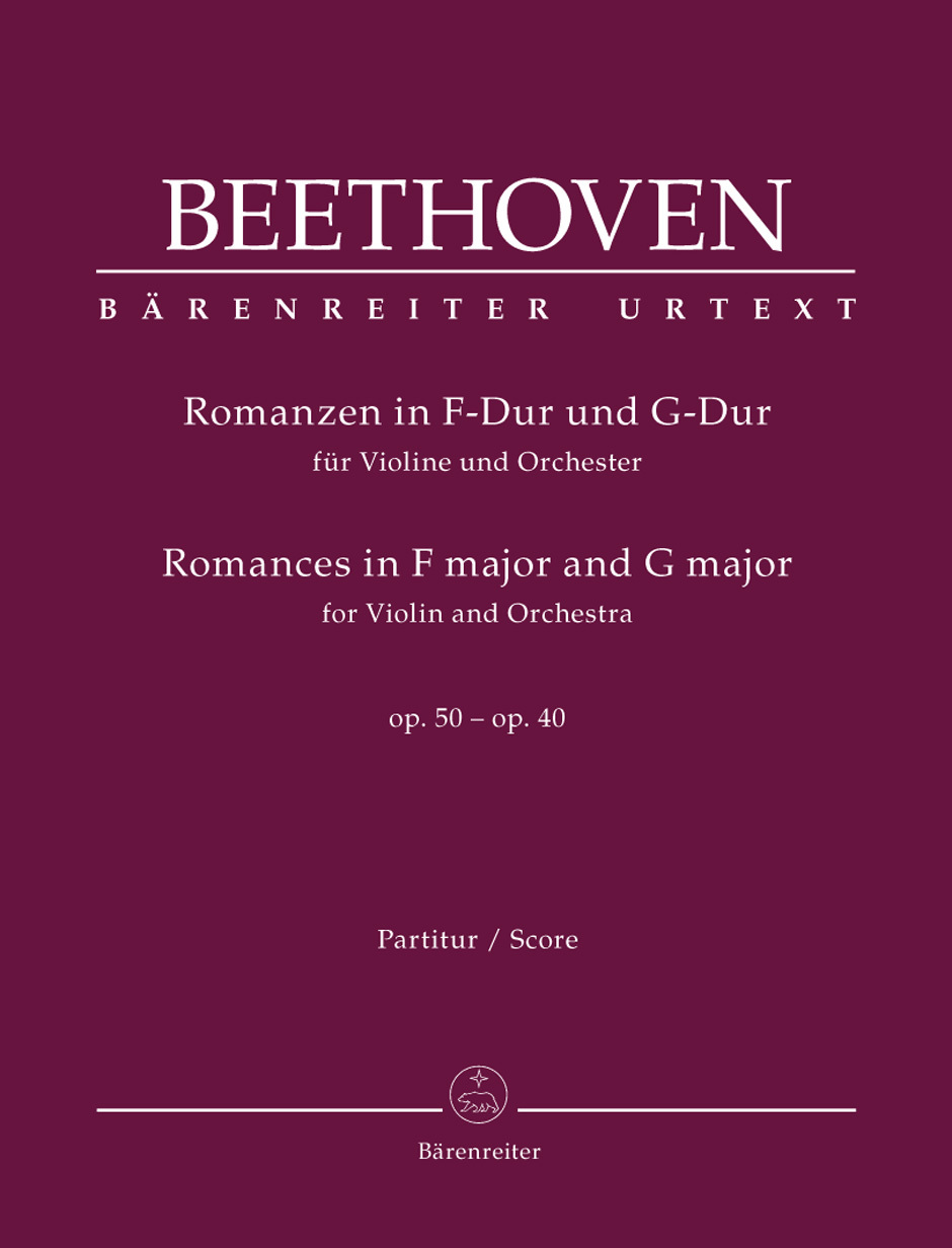 Cover: 9790006540846 | Romanzen in F-Dur und G-Dur für Violine und Orchester op. 50,40 | Buch