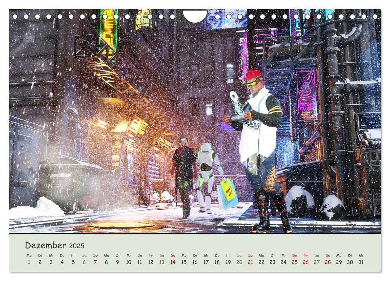 Bild: 9783435055371 | Science Fiction Cyberpunk (Wandkalender 2025 DIN A4 quer), CALVENDO...