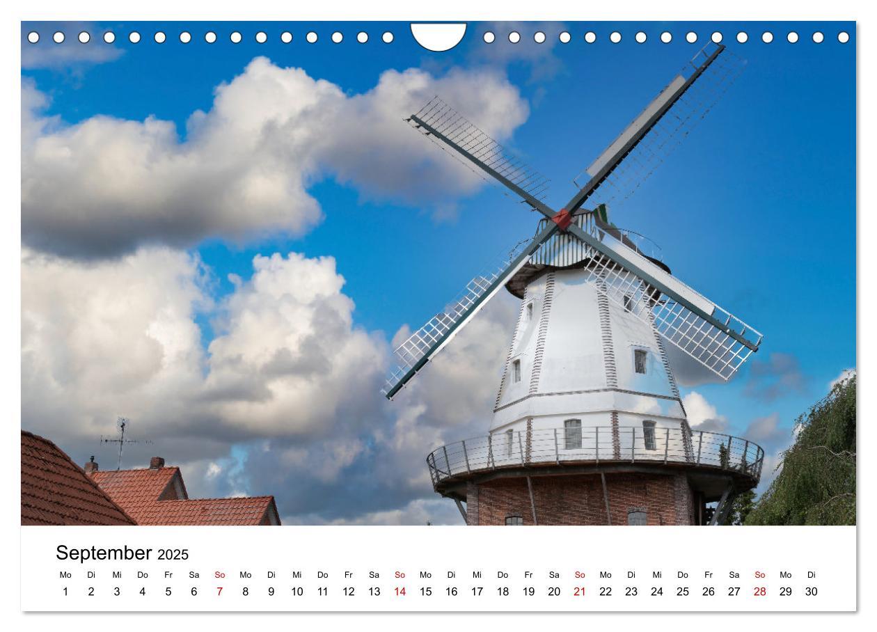 Bild: 9783435152940 | Ostfriesische Mühlenlandschaft (Wandkalender 2025 DIN A4 quer),...