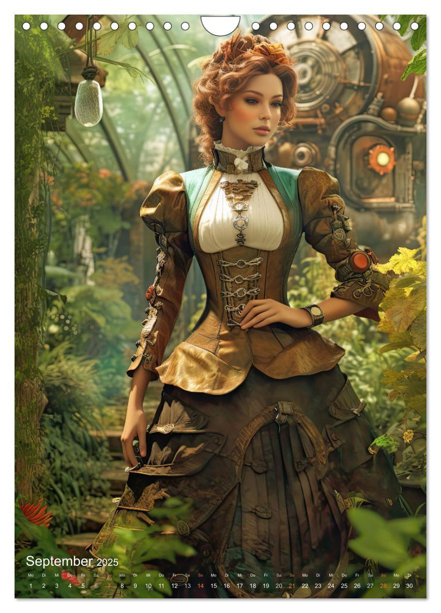 Bild: 9783435866915 | Steampunk Ladies (Wandkalender 2025 DIN A4 hoch), CALVENDO...