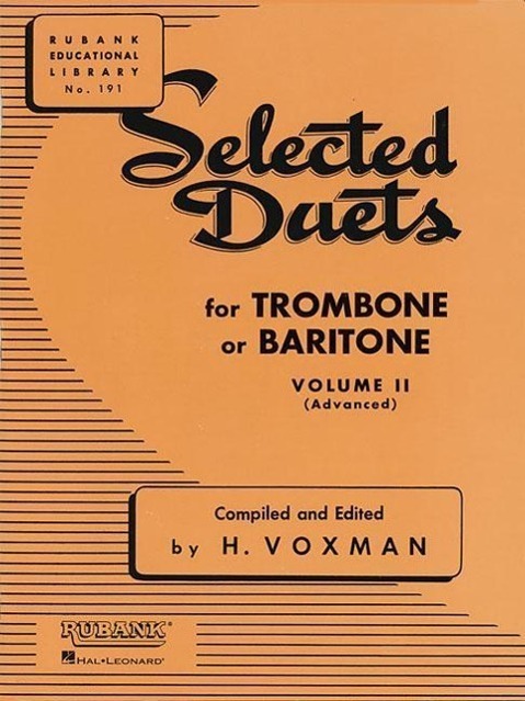 Cover: 9781423445401 | Selected Duets for Trombone or Baritone, Volume II (Advanced) | Voxman