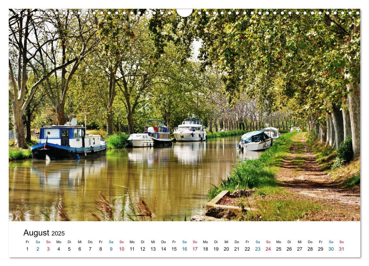 Bild: 9783435452262 | Unterwegs am Canal du Midi (Wandkalender 2025 DIN A3 quer),...