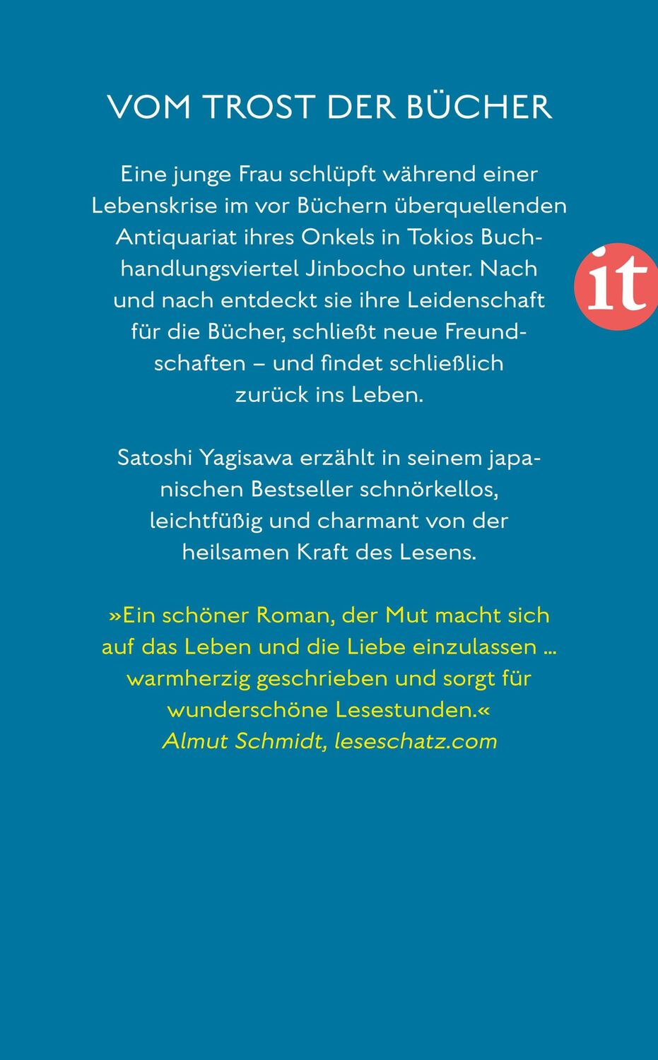 Rückseite: 9783458683377 | Die Tage in der Buchhandlung Morisaki | Satoshi Yagisawa | Taschenbuch