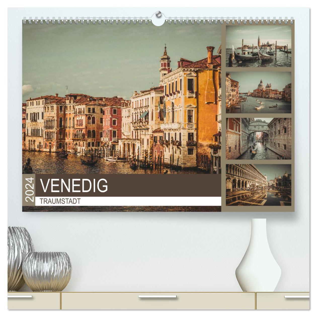 Cover: 9783383317675 | Traumstadt Venedig (hochwertiger Premium Wandkalender 2024 DIN A2...