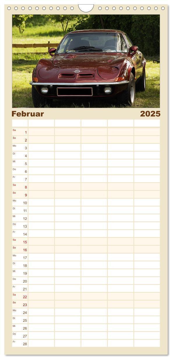 Bild: 9783457111581 | Familienplaner 2025 - Opel GT Der Kalender mit 5 Spalten...